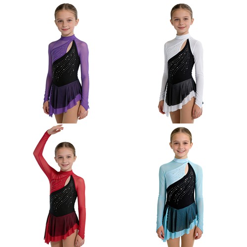 Mädchen eiskunstlaufkleid - mädchen,